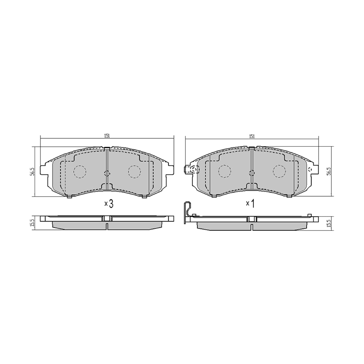 SAT Колодки тормозные (Спереди) Mitsubishi L200 96-06 STMN102622