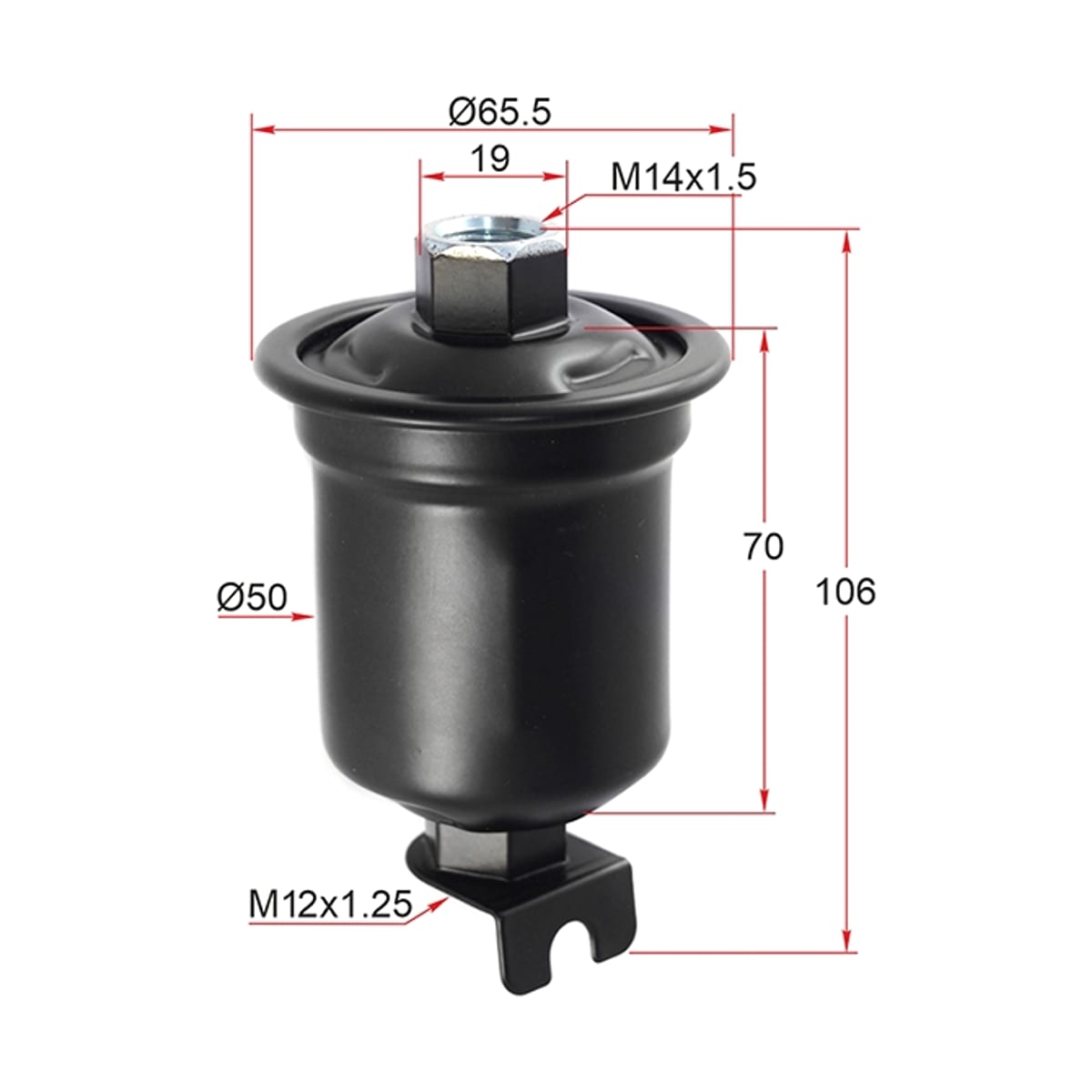 SAT Фильтр топливный Toyota RAV4 (XA10) 94-00 / Mitsubishi Mirage 95-00 STMR204132