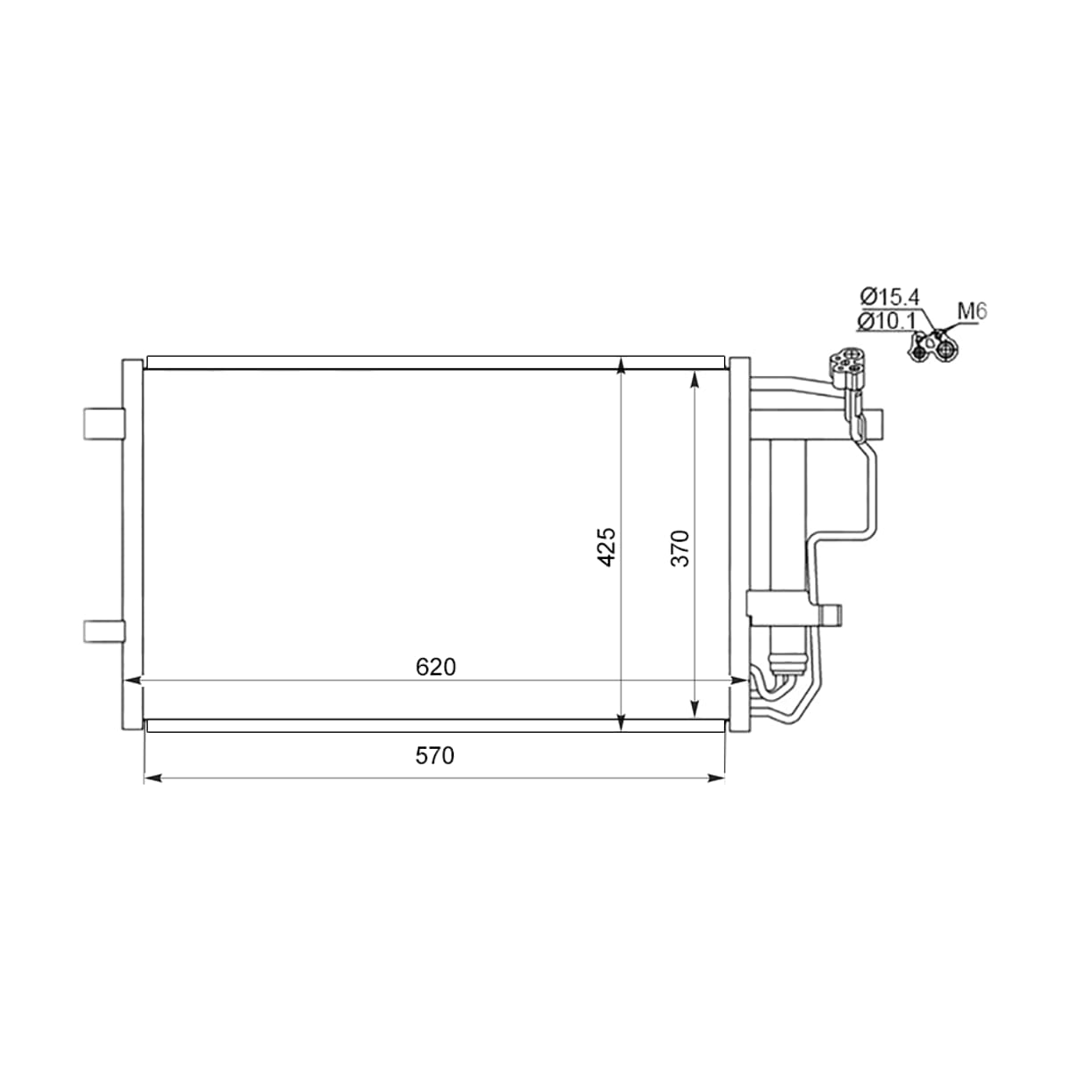 SAT Радиатор кондиционера Mazda 3 08-13 / Axela 09-13 STMZV83940