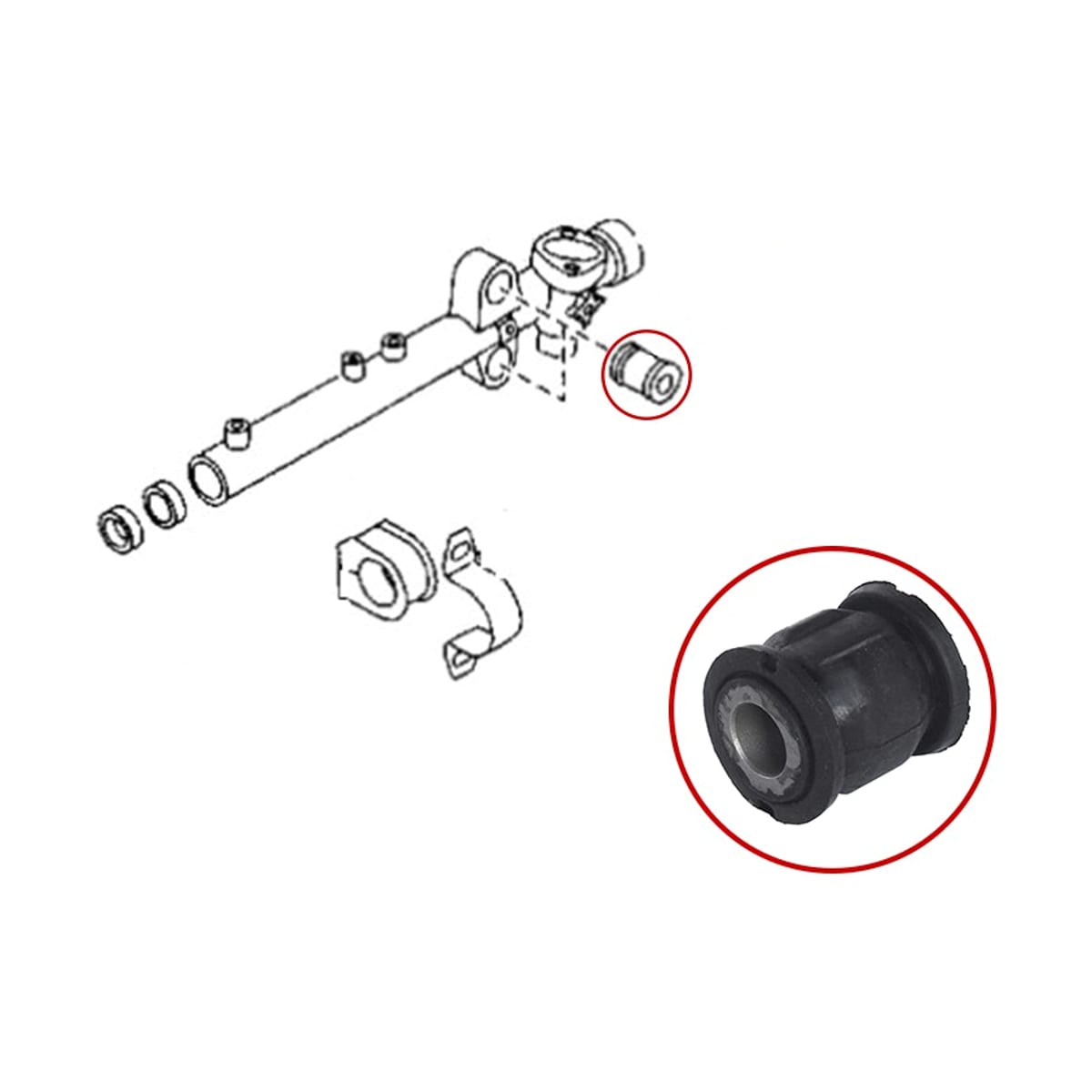 SAT Сайлентблок рулевой рейки Mazda CX-7 06-12 / 2 07-15 STNC1032123B