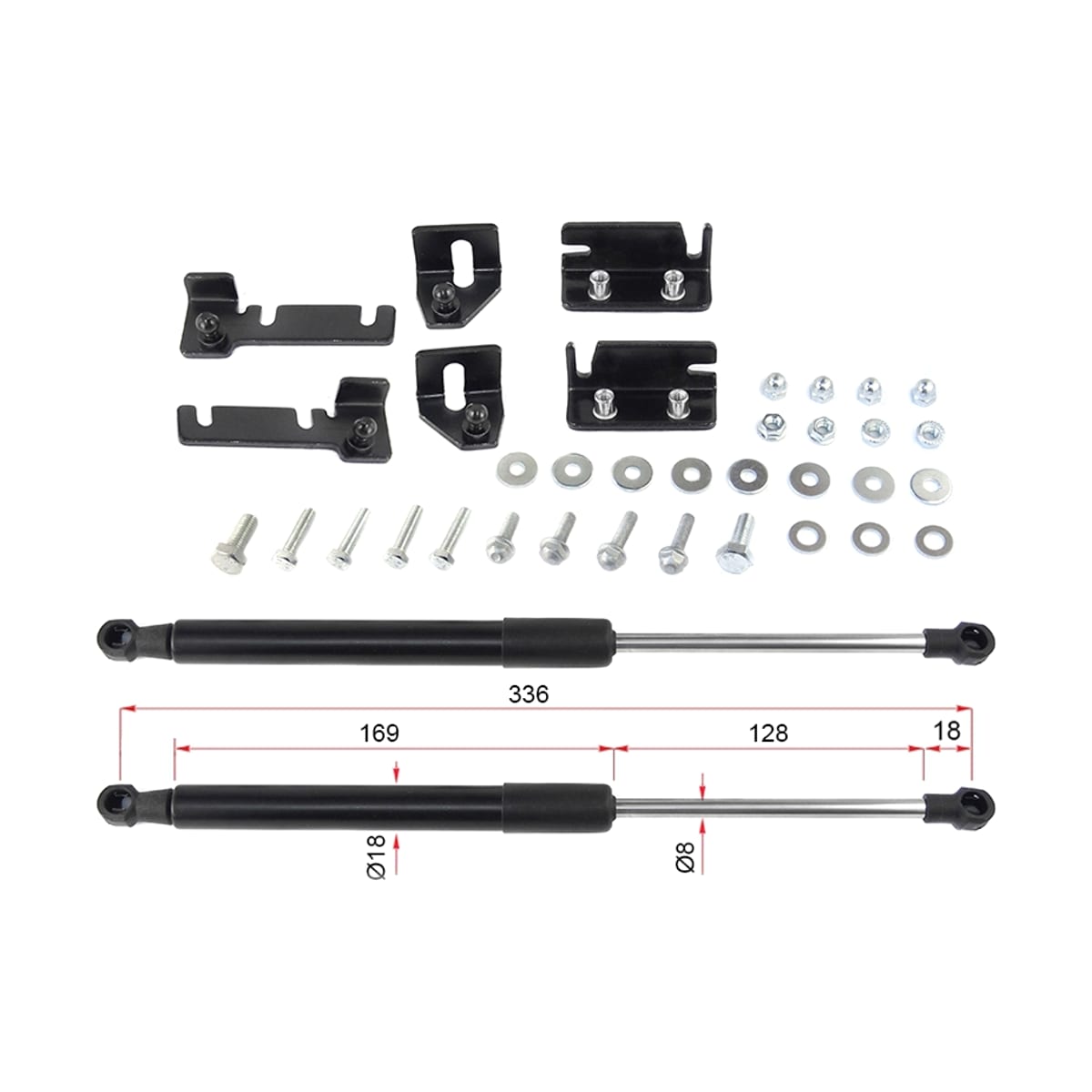 SAT Амортизатор капота Kia Rio 16-20 / Rio X-Line 17-20 (Справа=Слева) STR4500H0100