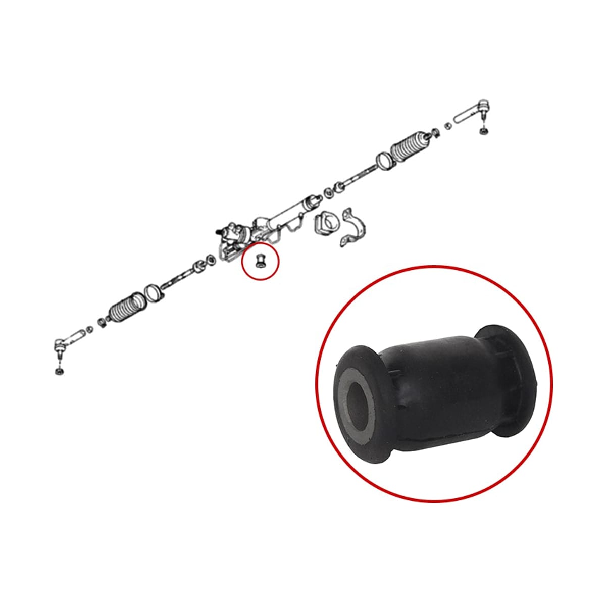 SAT Сайлентблок рулевой рейки Chery Tiggo T11 05-16 STT113401012B
