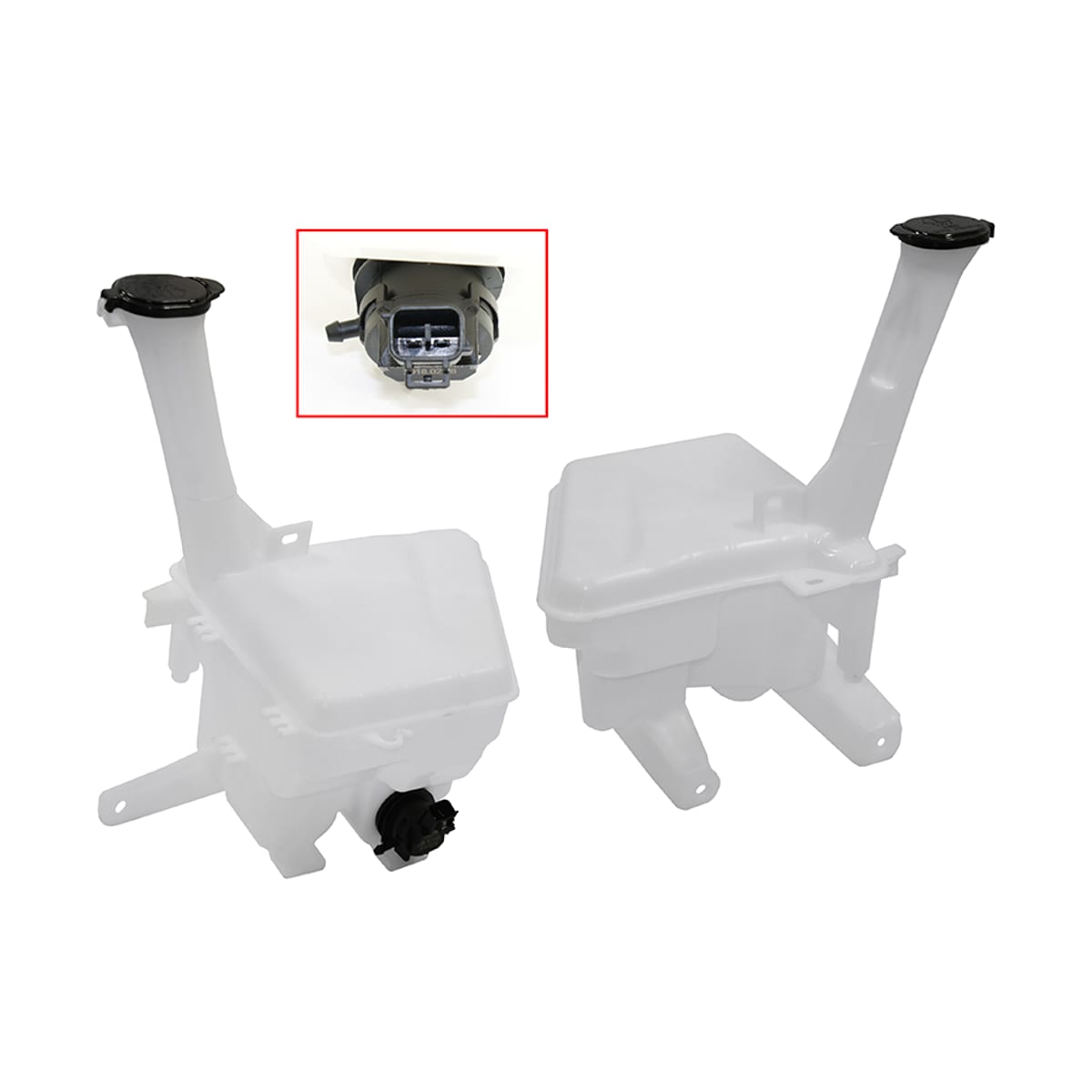 SAT Бачок омывателя Toyota Corolla Fielder (E160) 12- / Probox 14- (Насос омывателя/ С горловиной) STTY121010
