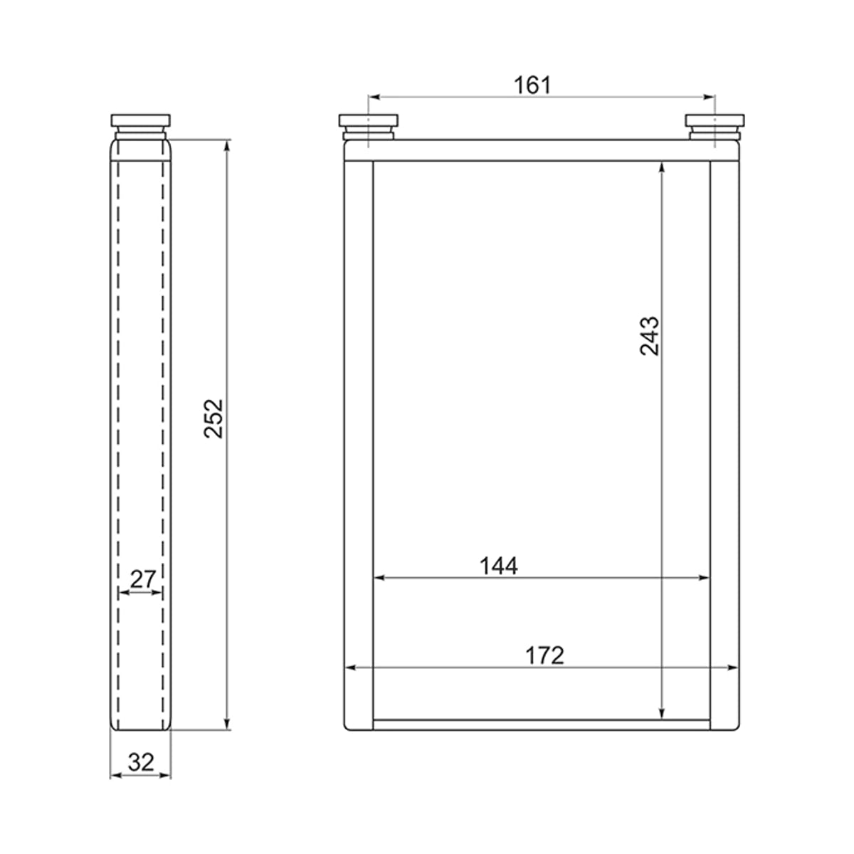 SAT Радиатор отопителя салона Toyota Land Cruiser Prado (J120,J150) 02-20 / Lexus GX 09-23