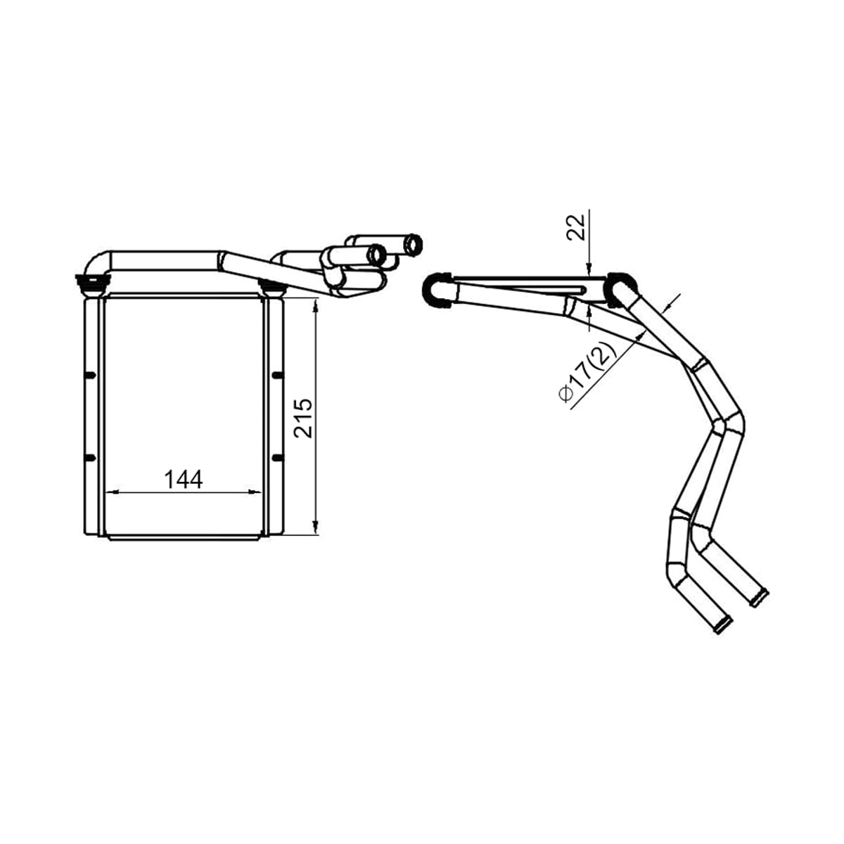 SAT Радиатор отопителя салона Toyota Allion (T240) 01-07 / Avensis 03-08 STTY47395A0