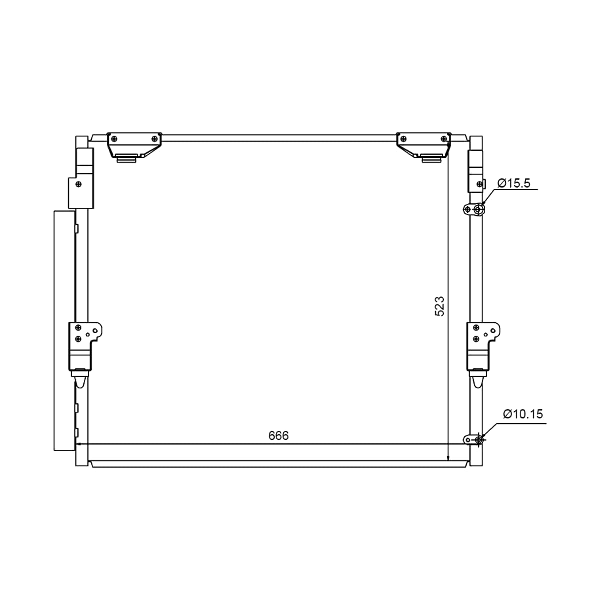 SAT Радиатор кондиционера Toyota Land Cruiser (J200) 07-21 / Lexus LX 07-23 STTY923940