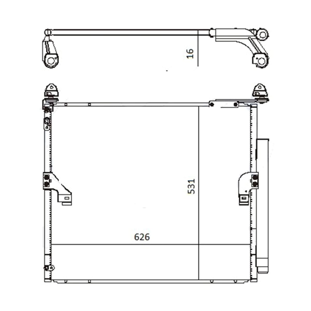 SAT Радиатор кондиционера Toyota Land Cruiser Prado (J150) 09-24 / Lexus GX 09-23
