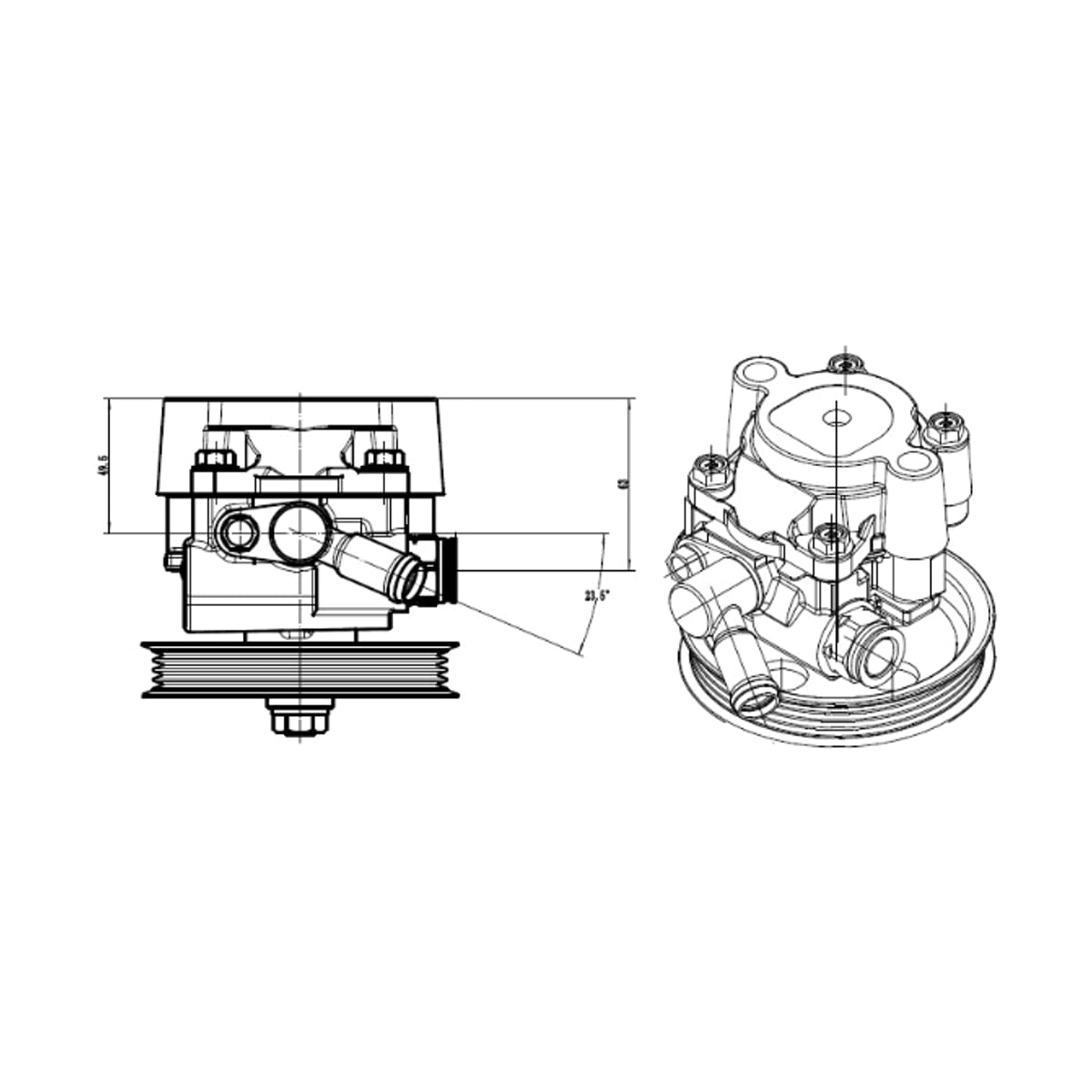 SAT Насос ГУР Lexus RX 97-06 / Toyota Harrier 03-13 STVP11