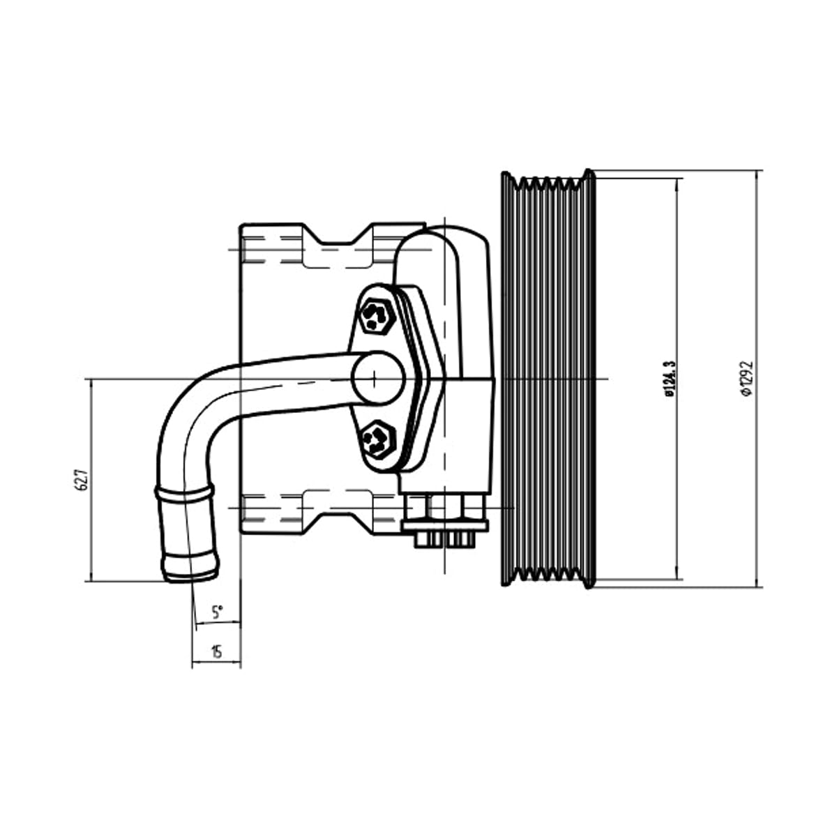 Деталь Насос ГУР Chevrolet Aveo 02-15 / Lacetti 04-13 SAT