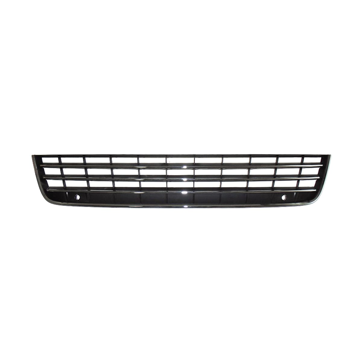 SAT Решетка в бампер Volkswagen Touareg 10-14 (Под сонары(парктроники)/ С хром молдингами)