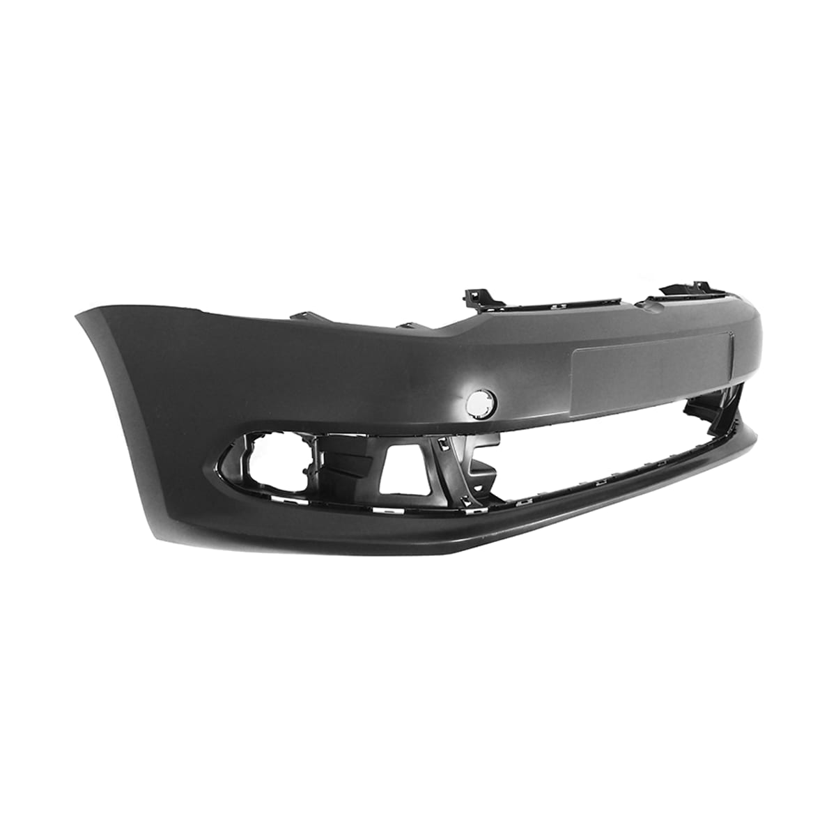 SAT Бампер передний Volkswagen Polo 09-15 (С отверстием под крюк/ 4D SED)