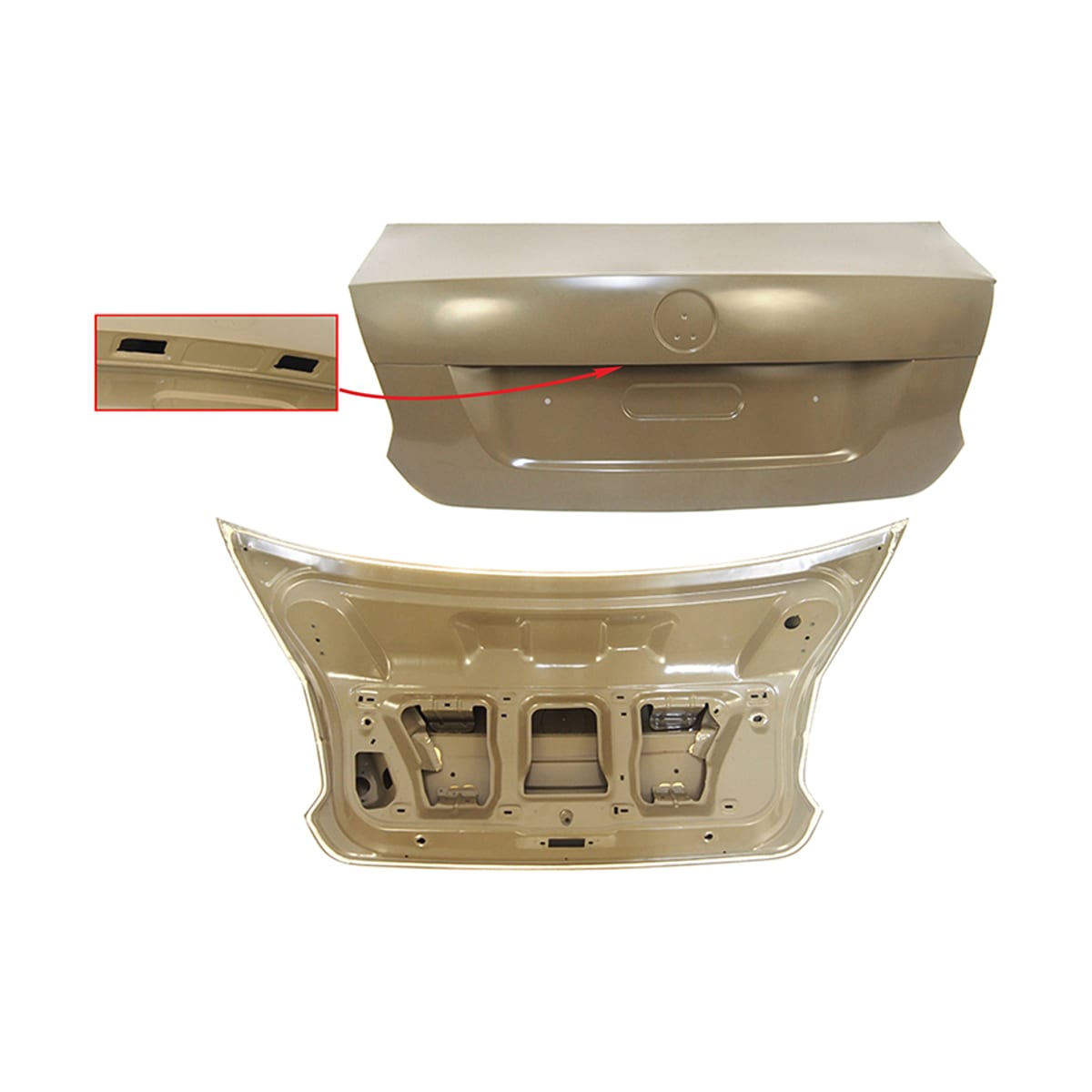 SAT Крышка багажника Volkswagen Polo 09-20 STVWP6075A0