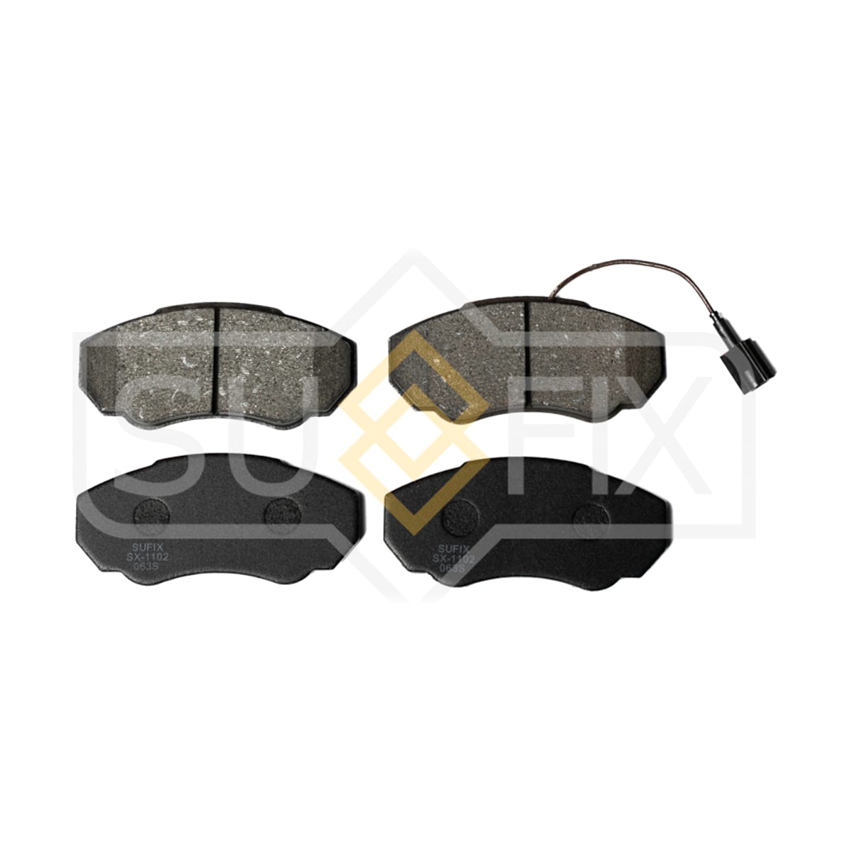 SUFIX Колодки тормозные дисковые SX1102 (перед прав/лев)
