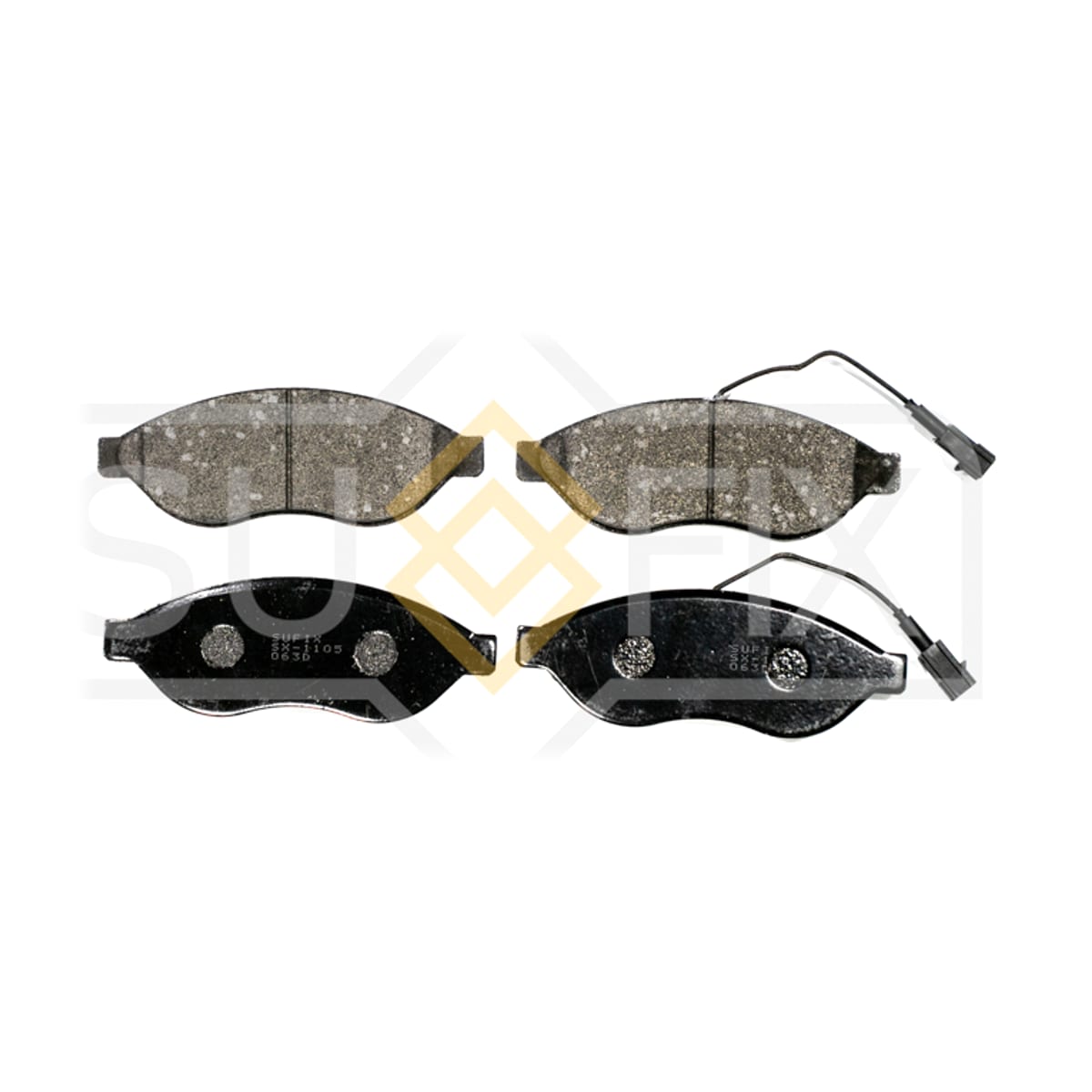SUFIX Колодки тормозные дисковые SX1105 (перед прав/лев)