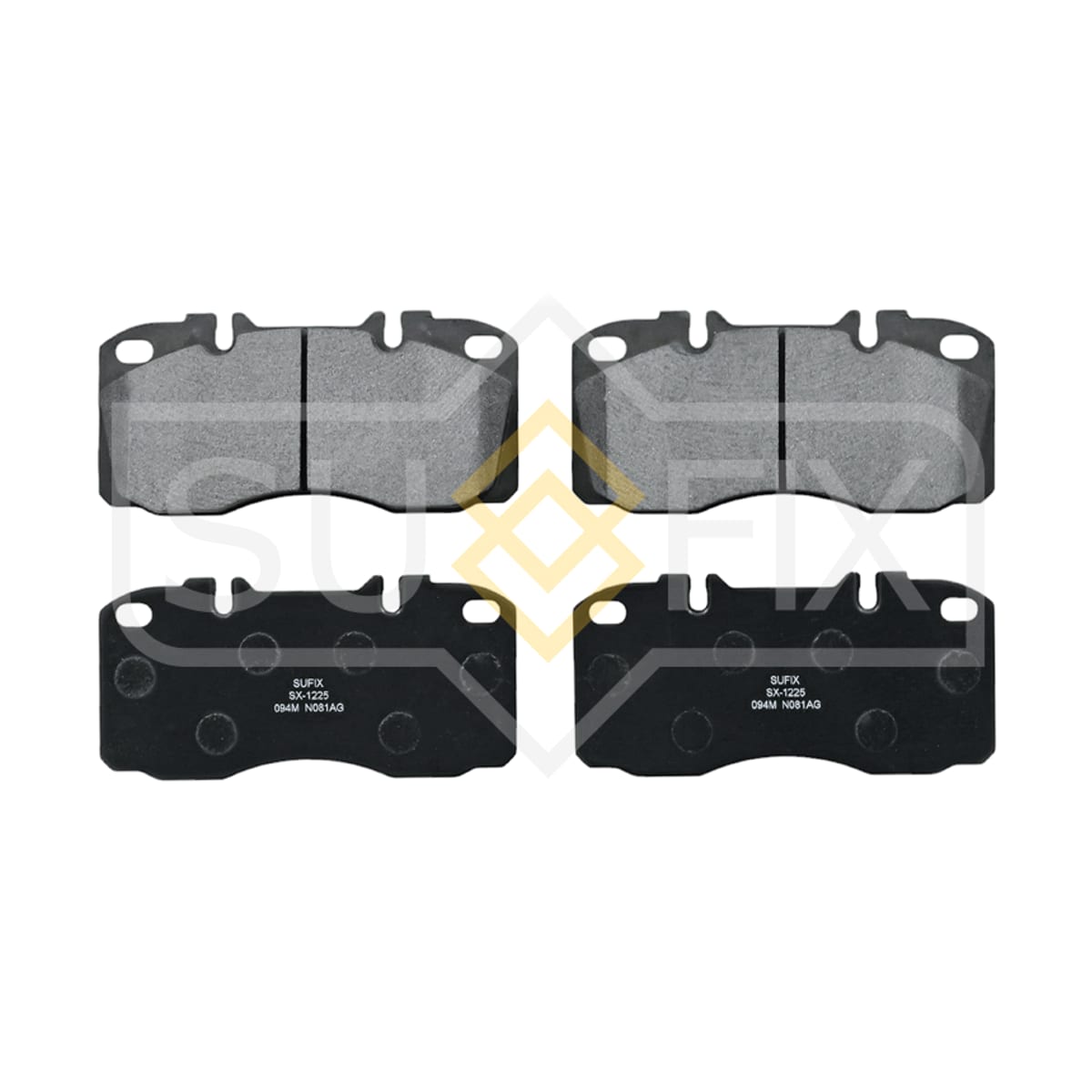 SUFIX Колодки тормозные дисковые SX1225 (перед прав/лев)