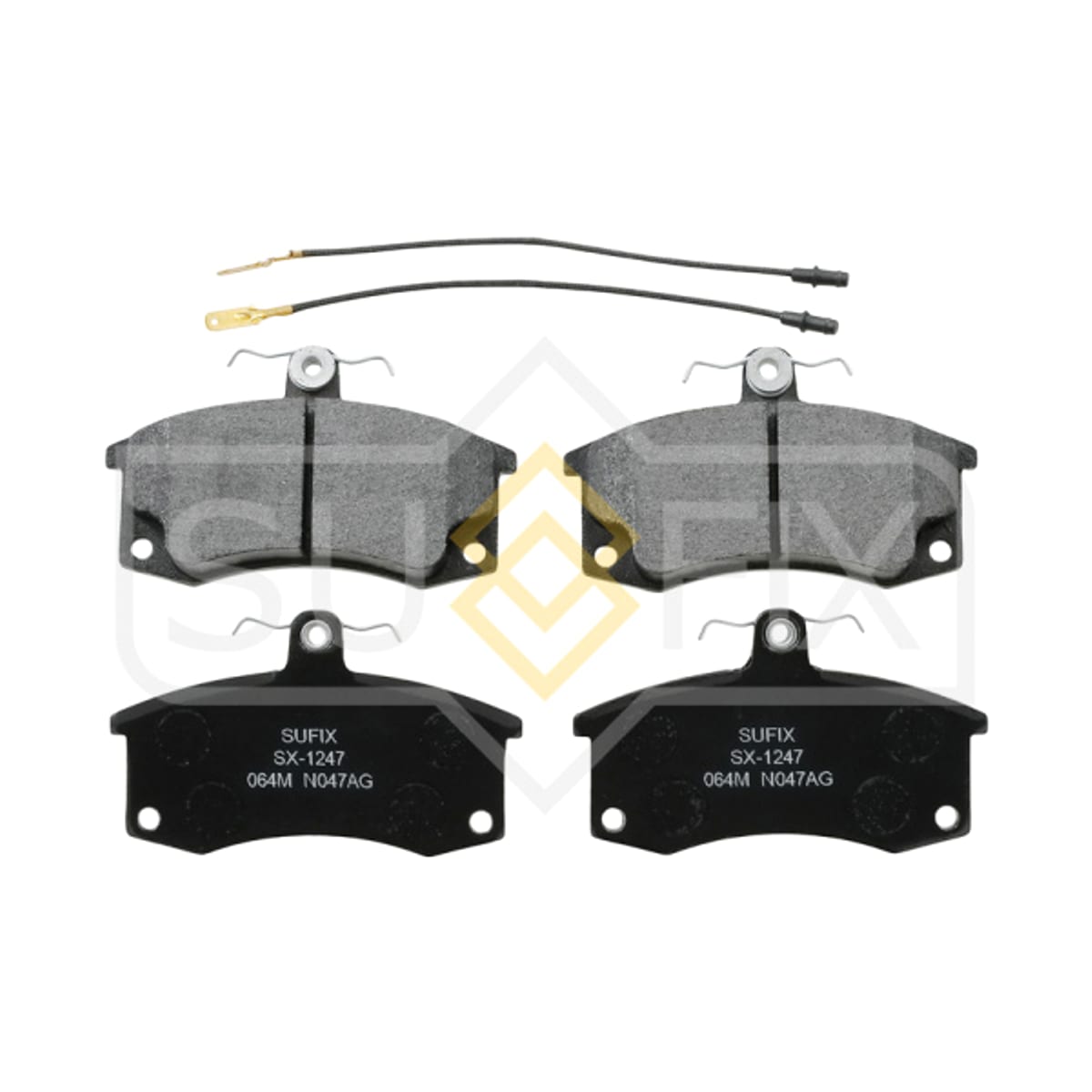 SUFIX Колодки тормозные дисковые передние SX1247 (перед, LADA 2108-099/2110-12/2113-15/GRANTA/KALINA/PRIORA)
