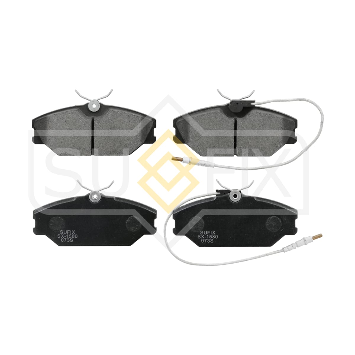 SUFIX Колодки тормозные дисковые SX1580 (перед прав/лев)