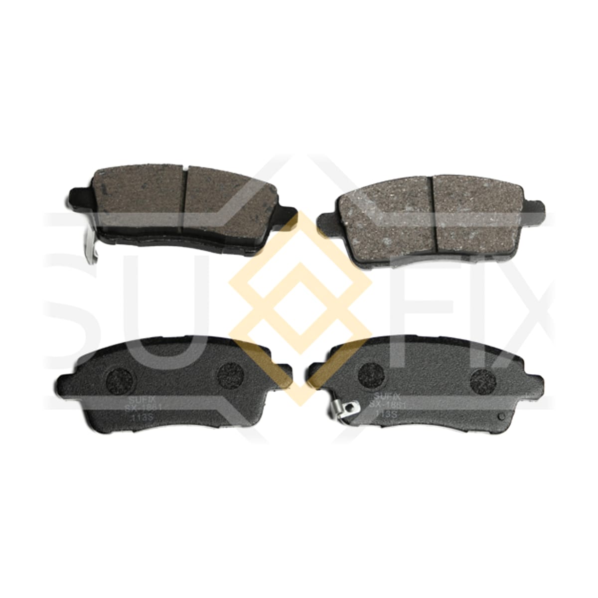 SUFIX Колодки тормозные дисковые SX1861 (зад прав/лев)