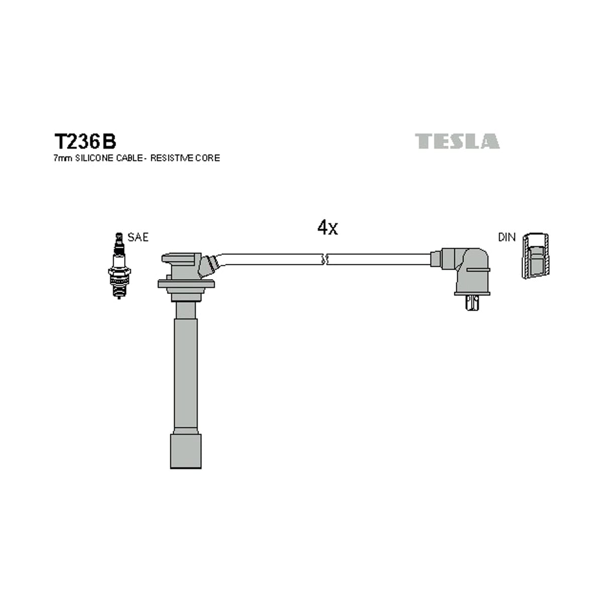 TESLA Провода высоковольтные