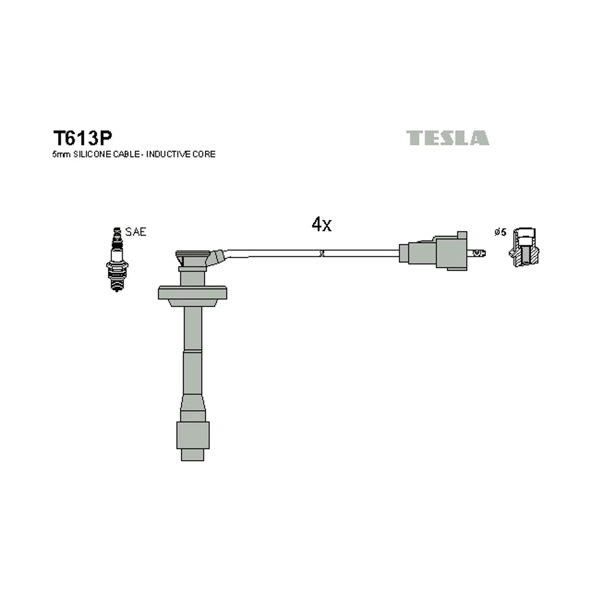 Деталь Комплект проводов зажигания TESLA