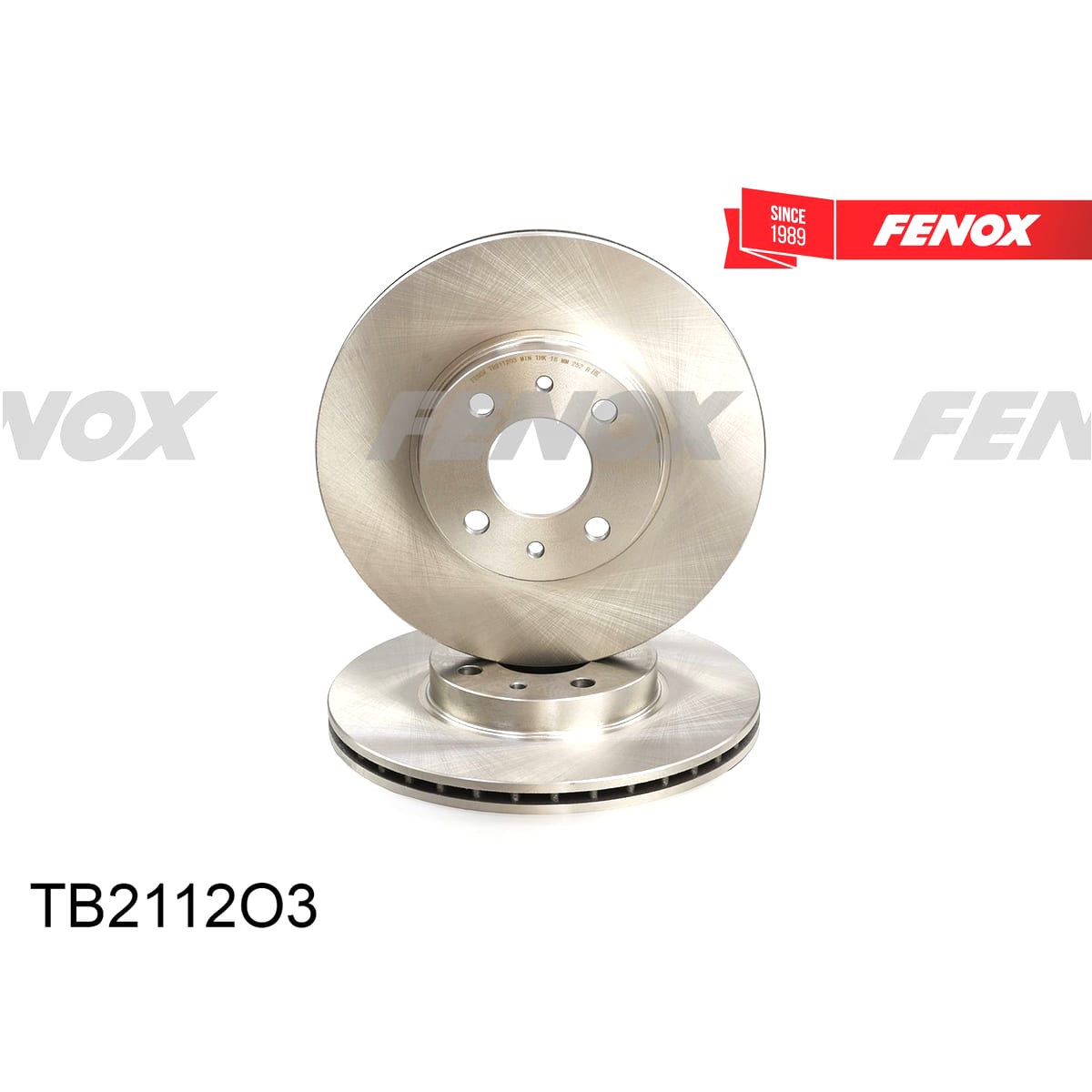 Деталь Диск тормозной вентилируемый FENOX