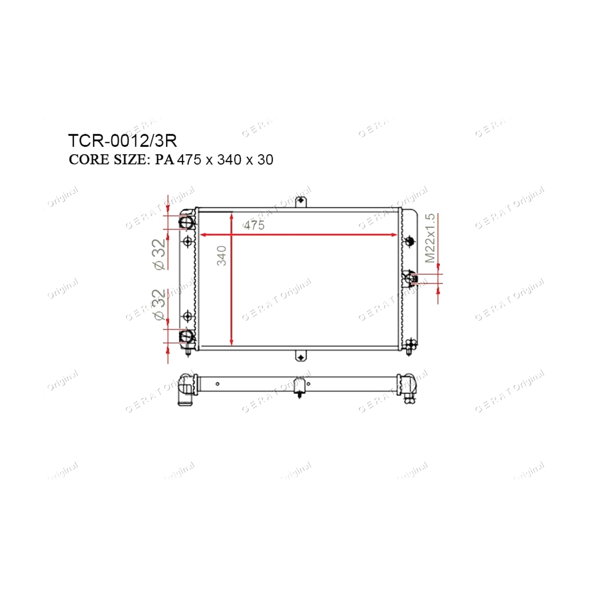 Gerat Original TCR-0012/3R Радиаторы