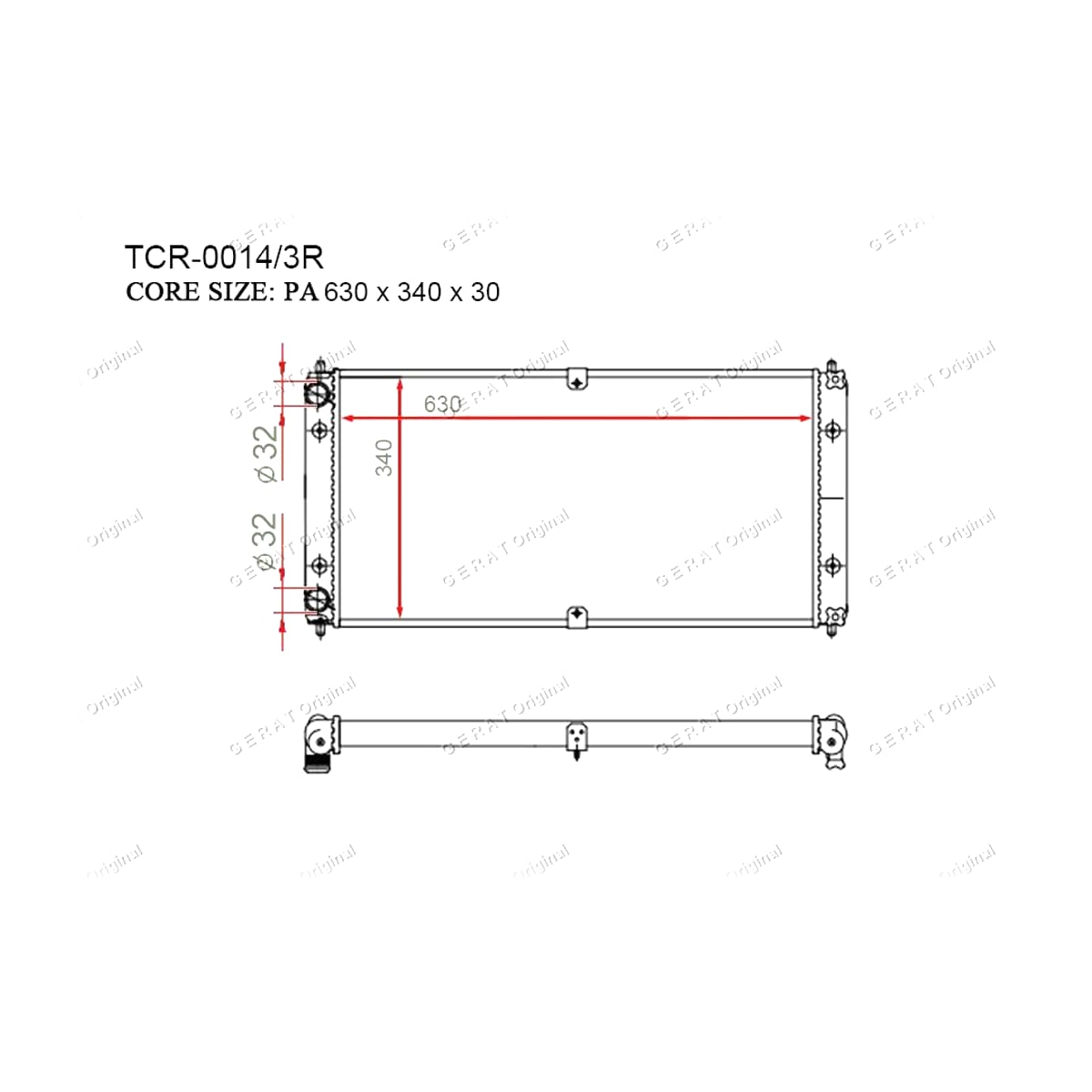Gerat Original TCR-0014/3R Радиаторы