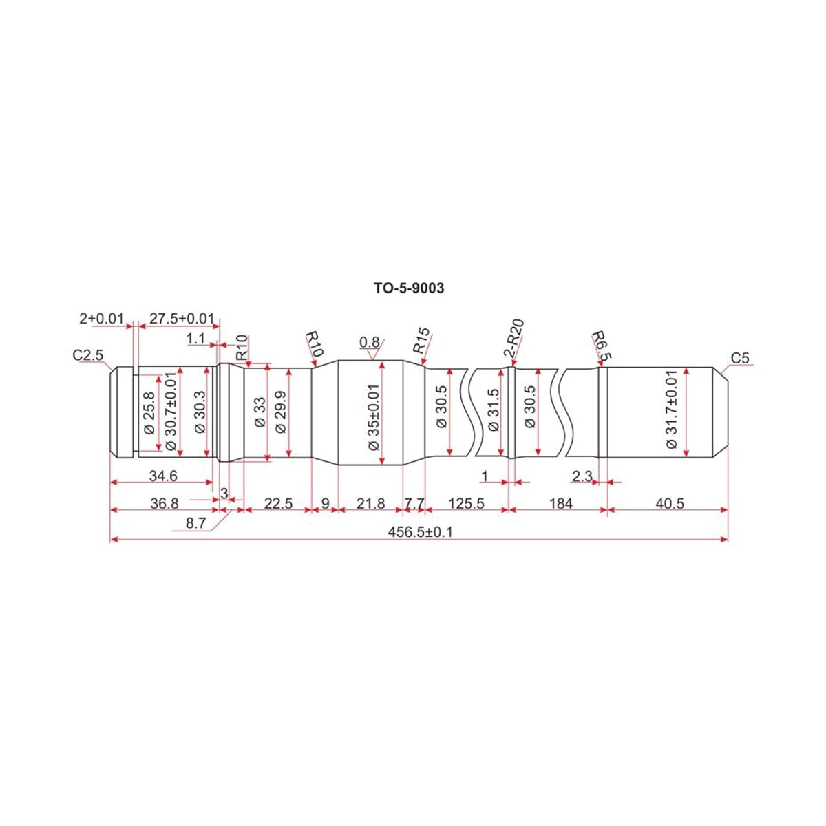 SAT Полуось Toyota Land Cruiser (J100,J80) 89-07 / Lexus LX 95-97 TO59003