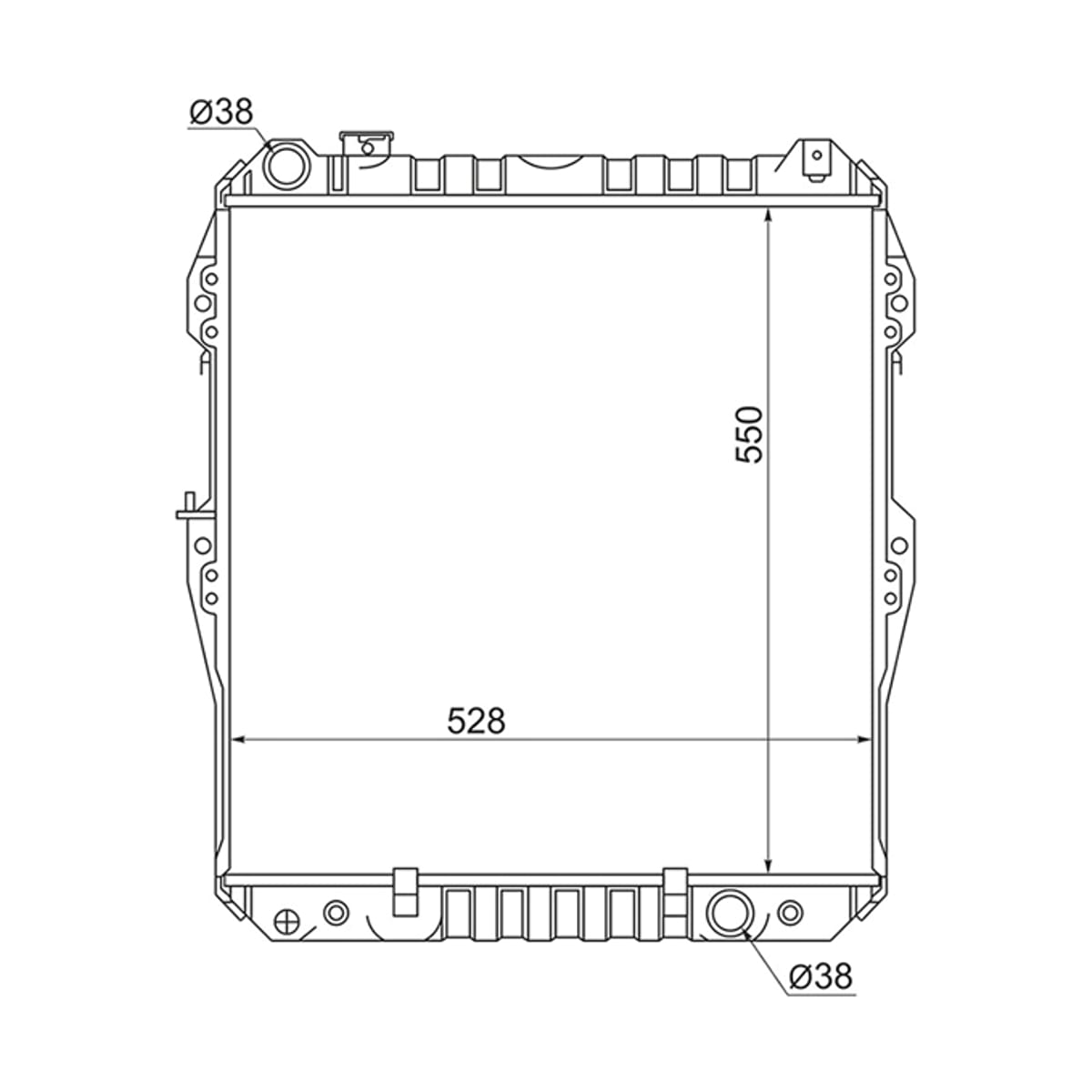 SAT Радиатор Toyota 4Runner 89-95 / Hilux Surf 89-95 TY00131KZ