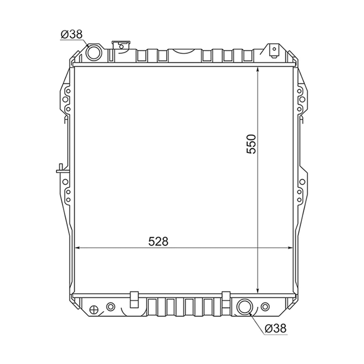 SAT Радиатор Toyota 4Runner 89-95 / Hilux Surf 89-95 TY00131KZ2R