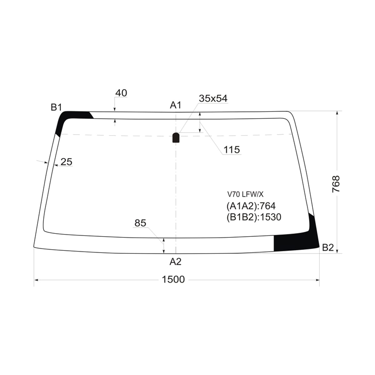 XYG Стекло лобовое Mitsubishi Pajero 99-20