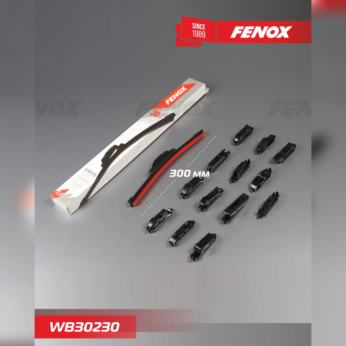 Деталь Щетка стеклоочистителя 30 см (12'') бескаркасная FENOX