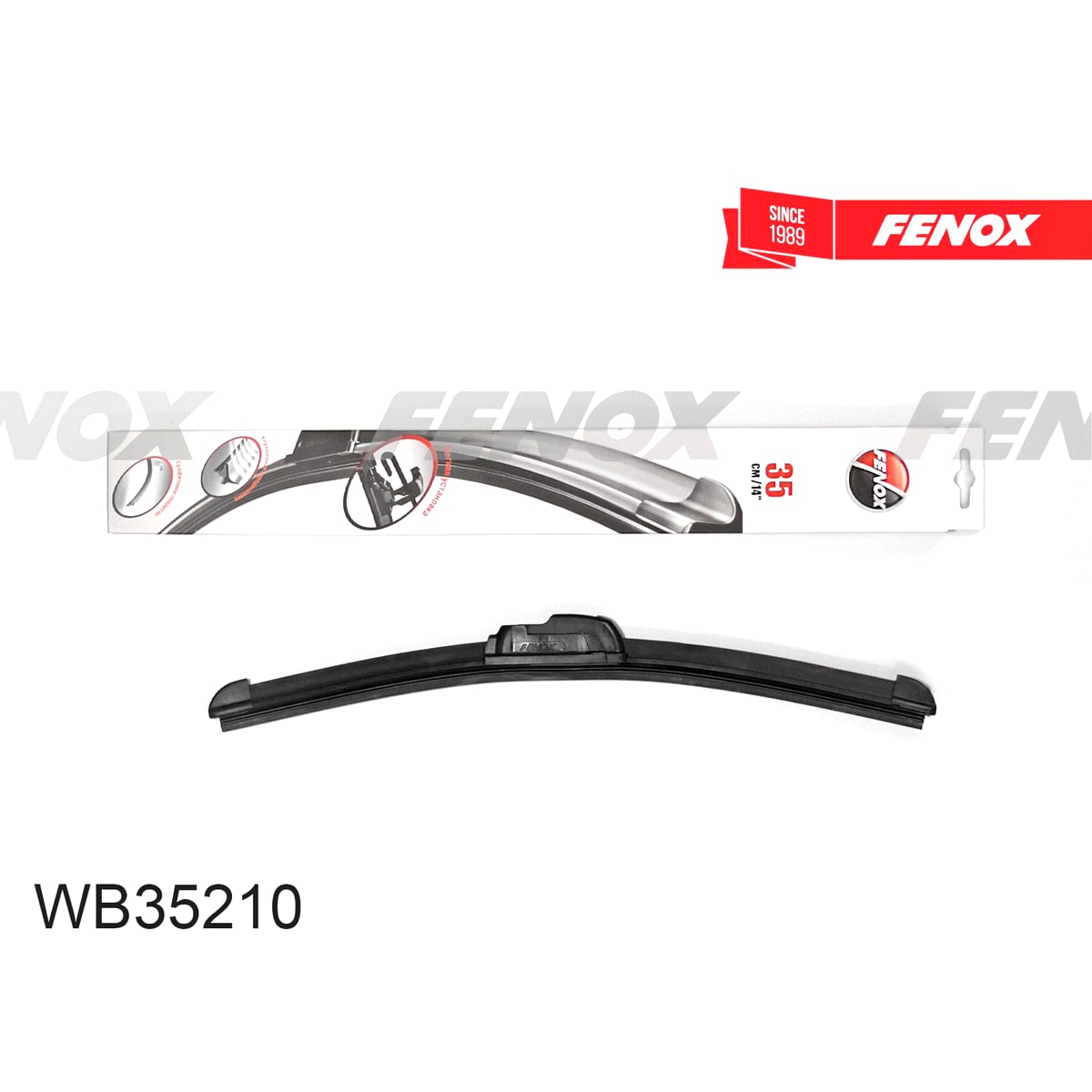 Деталь Щетка стеклоочистителя 35 см (14 ) бескаркасная FENOX