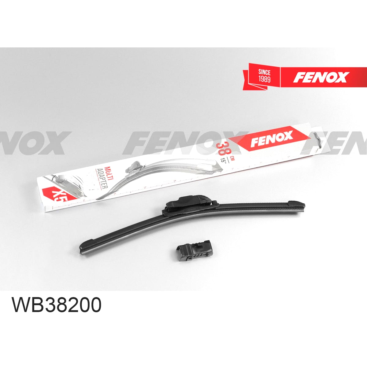 Деталь Щетка стеклоочистителя 38 см (15 ) бескаркасная FENOX