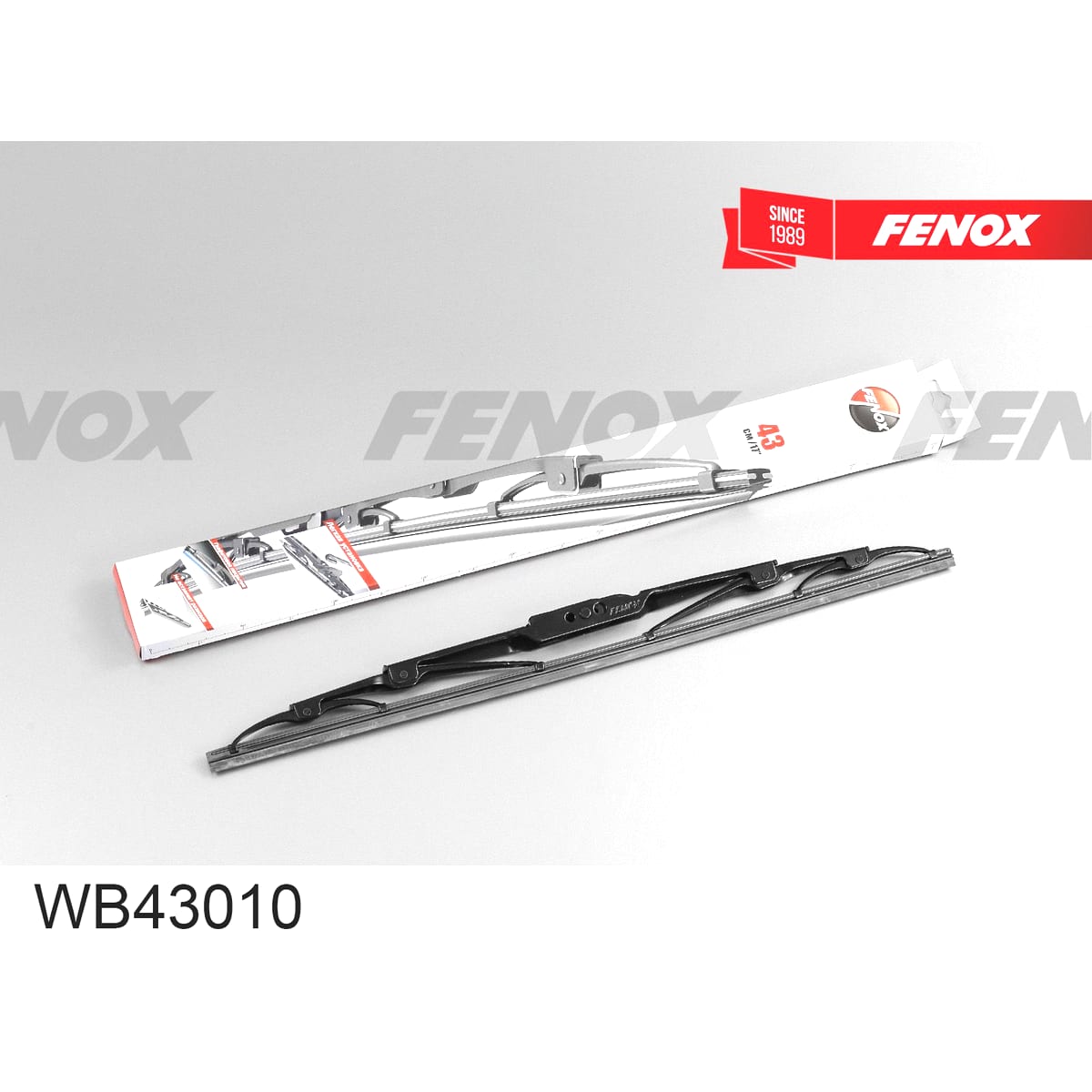 Деталь Щетка стеклоочистителя 43 см (17 ) каркасная FENOX