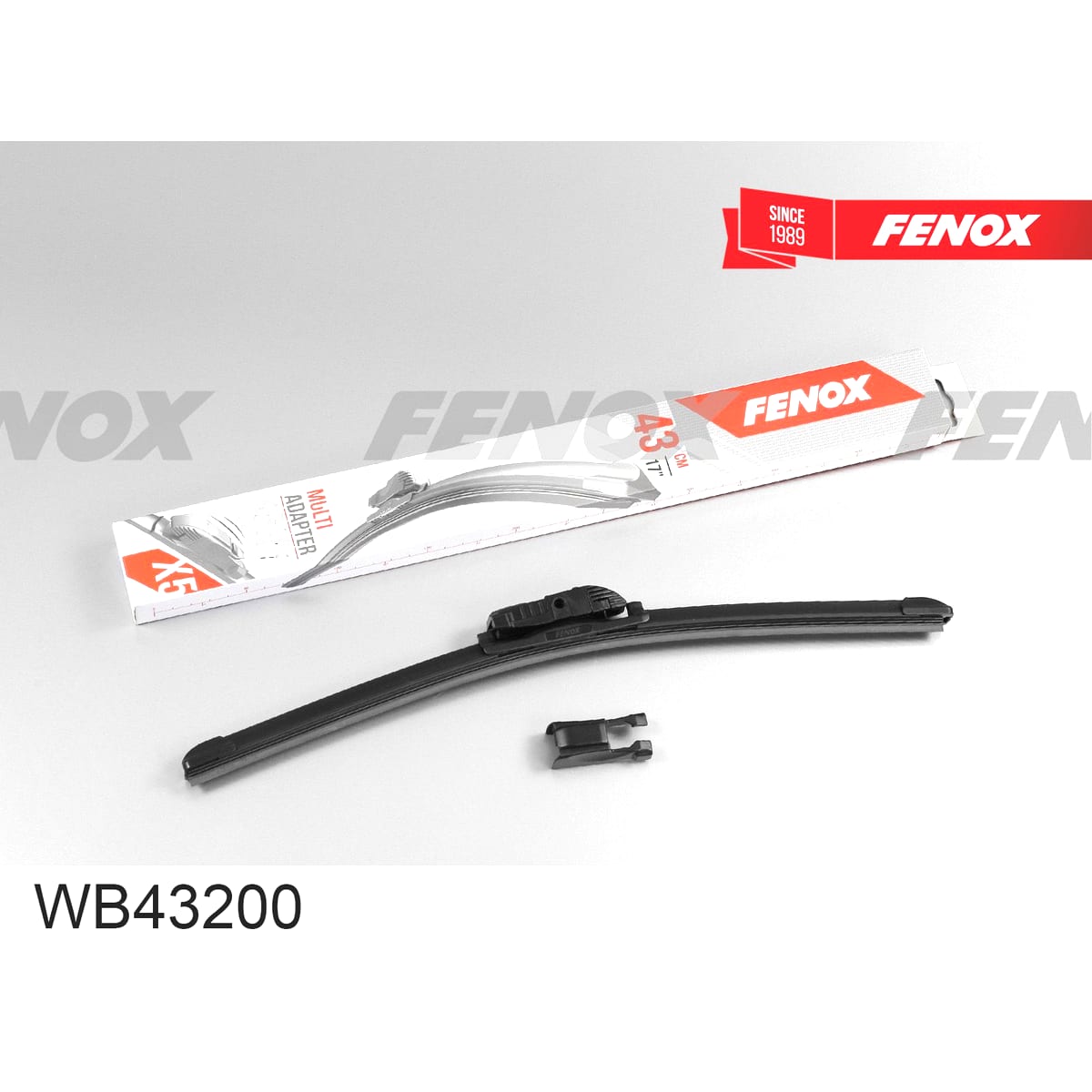 Деталь Щетка стеклоочистителя 43 см (17 ) бескаркасная FENOX