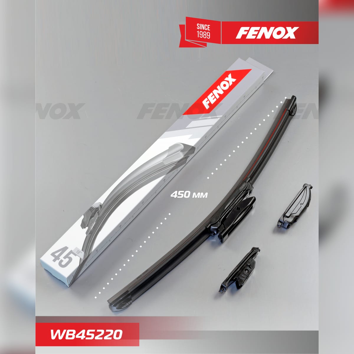 Деталь Щетка стеклоочистителя 45 см (18 ) бескаркасная FENOX