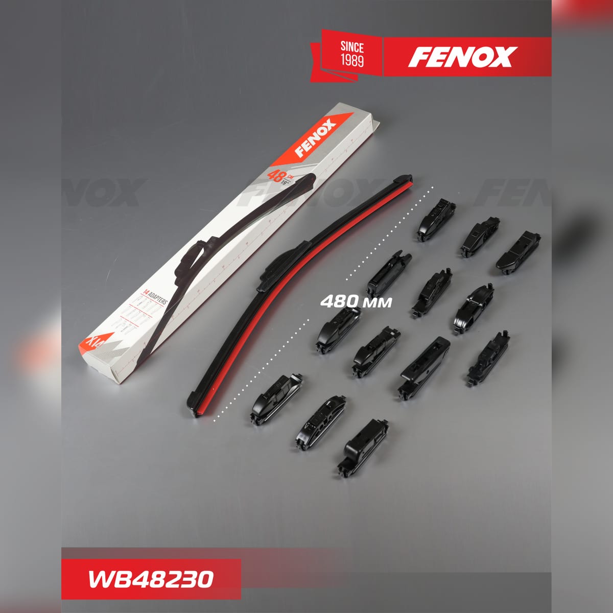Деталь Щетка стеклоочистителя 48 см (19 ) бескаркасная FENOX