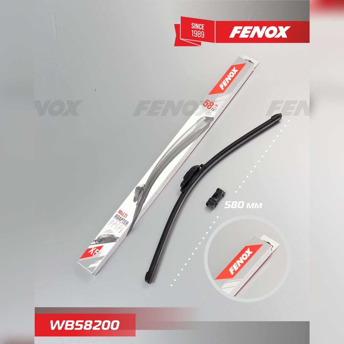 Деталь Щетка стеклоочистителя 58 см (23 ) бескаркасная FENOX